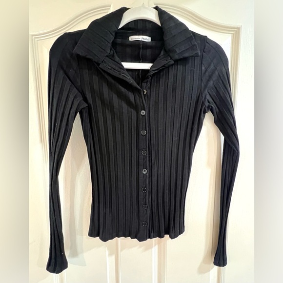 Reformation ribbed button-down shirt - Picture 4 of 6